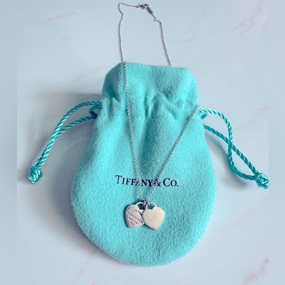 Tiffany & Co. Jewelry - Tiffany & Co. Mini double hearts necklace
